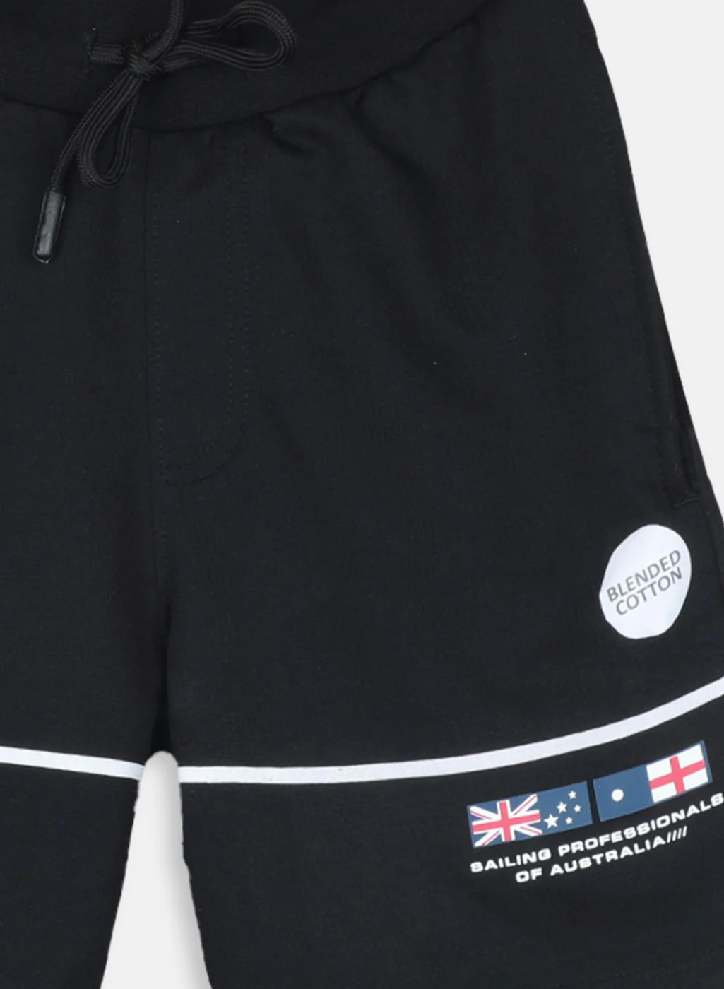 Boys Black Printed Bermuda - Image 3