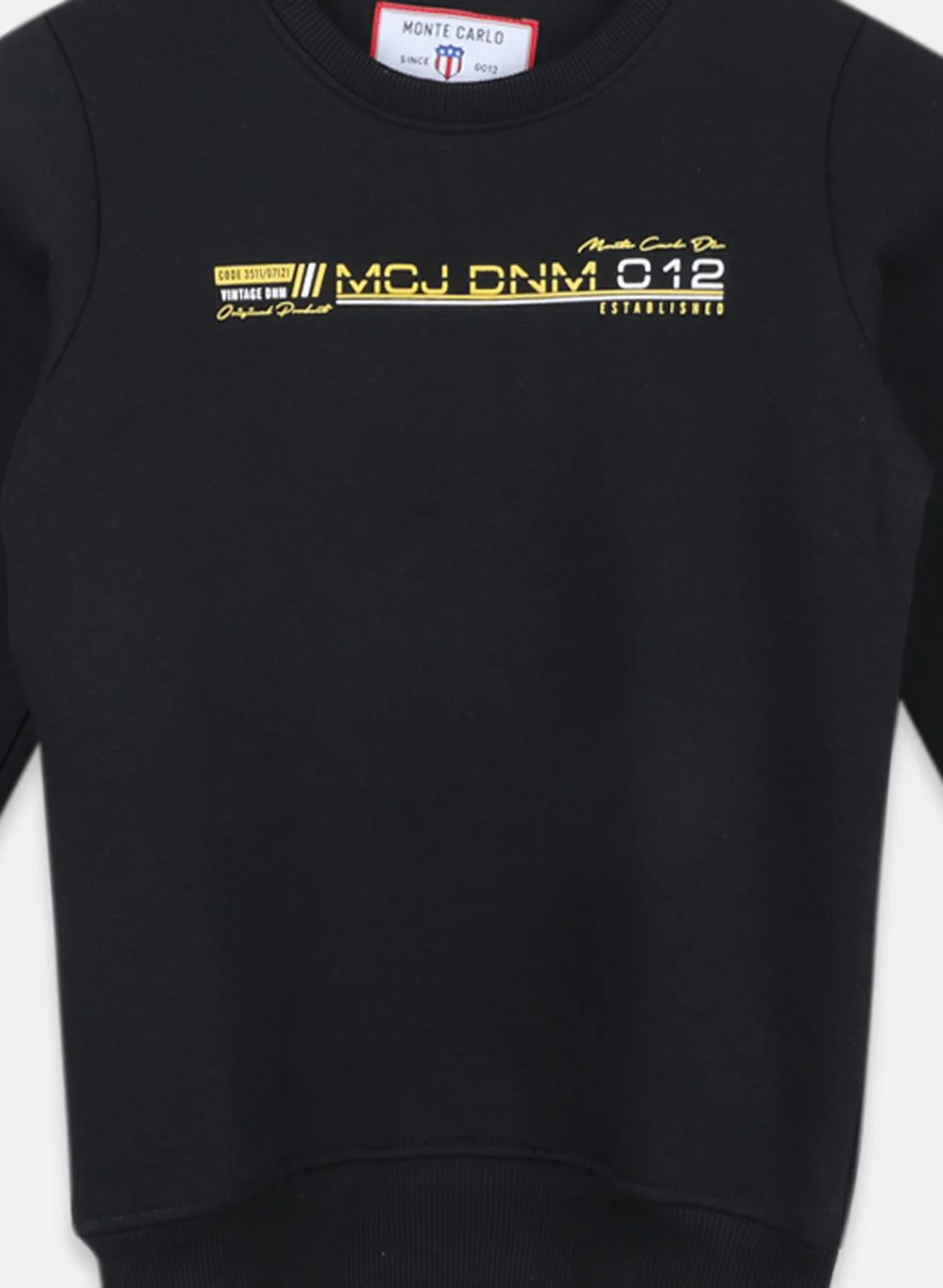 Boys Black Printed Sweatshirt - Image 3