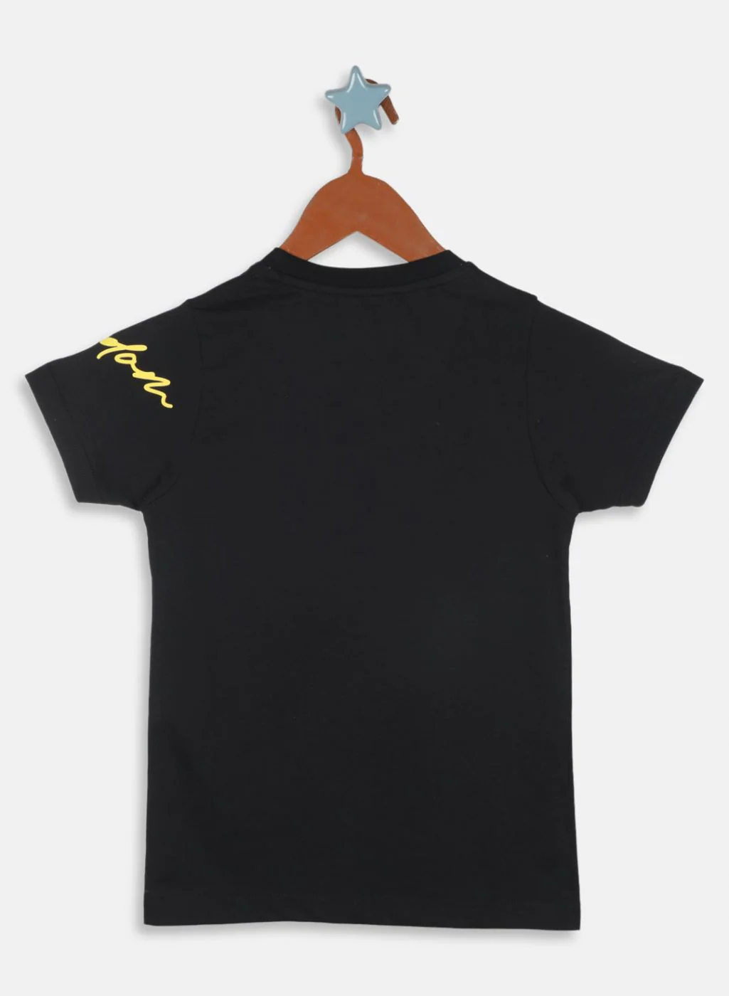 Boys Black Printed T-Shirt - Image 2