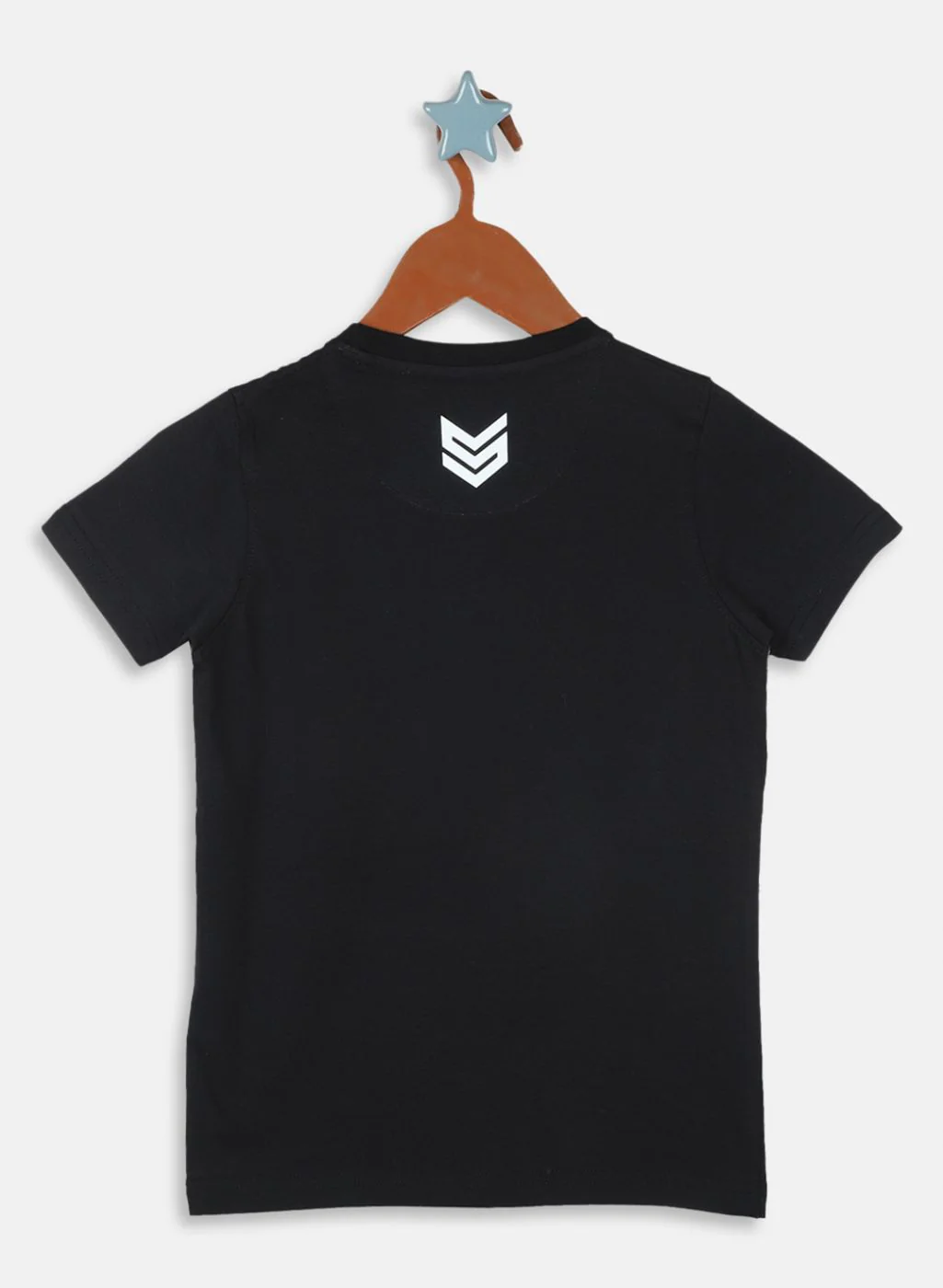 Boys Black Printed T-Shirt - Image 2