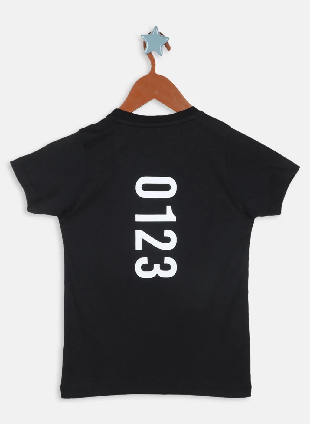 Boys Black Printed T-Shirt - Image 2