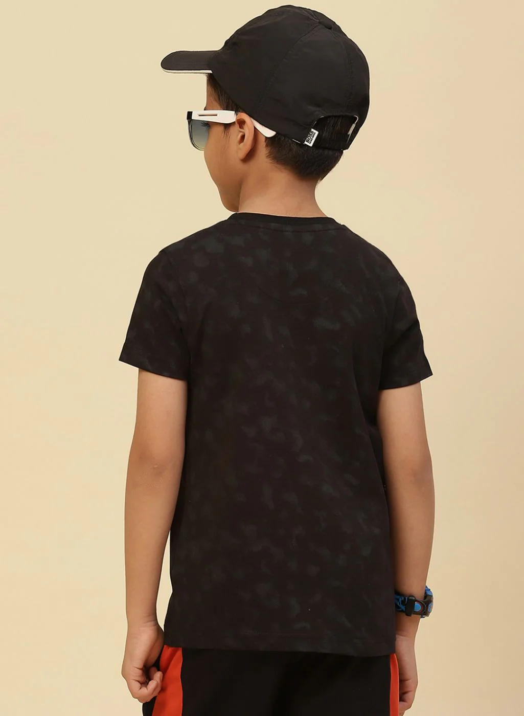 Boys Black Printed T-Shirt - Image 4