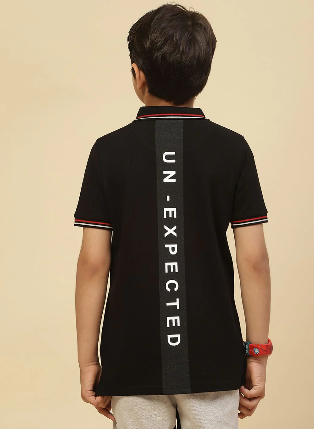 Boys Black Printed T-Shirt - Image 5