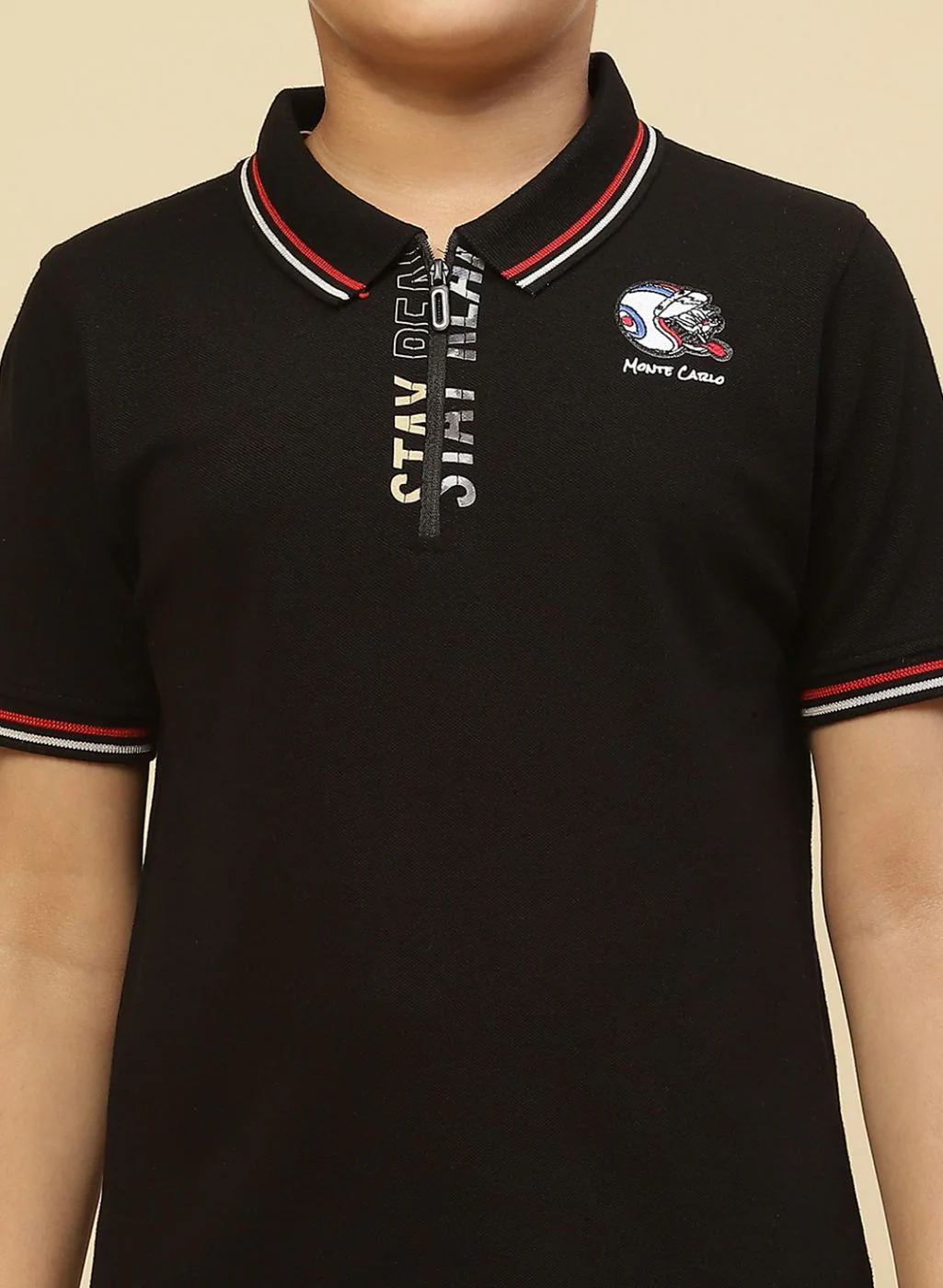 Boys Black Printed T-Shirt - Image 6