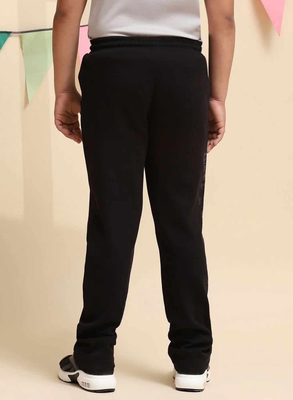 Boys Black Regular Fit Lower - Image 5