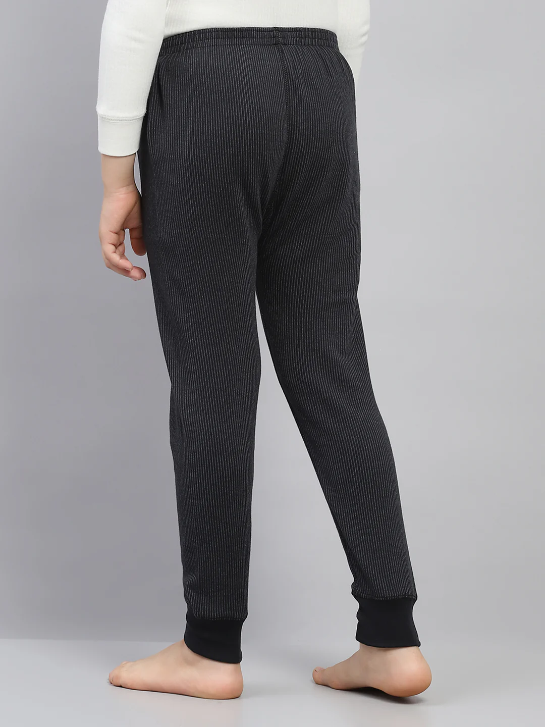 Boys Black Solid Thermal Lower - Image 5