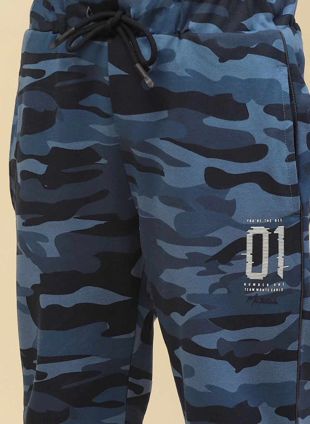 Boys Blue Printed Capri - Image 6
