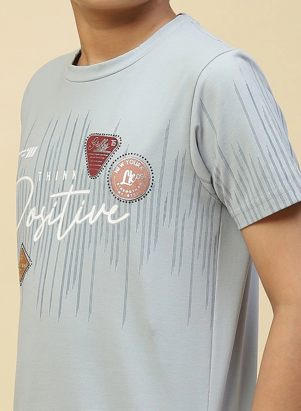 Boys Blue Printed T-Shirt - Image 6