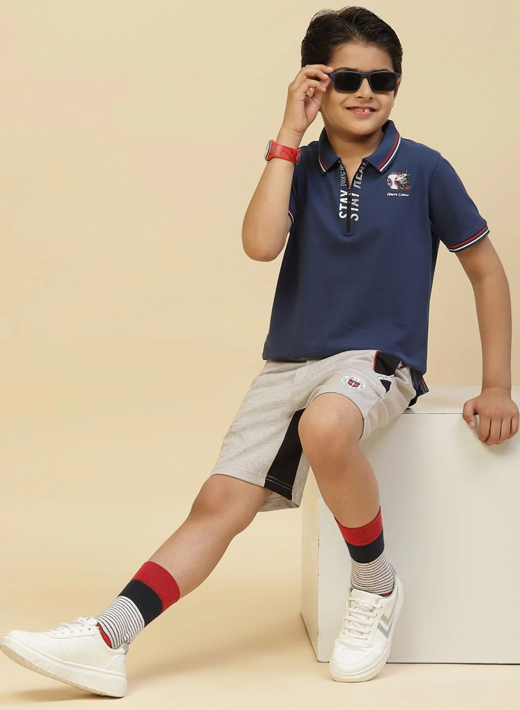 Boys Blue Printed T-Shirt - Image 2
