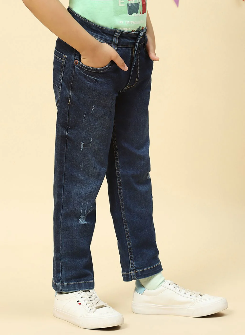 Boys Blue Regular Fit Denim - Image 4