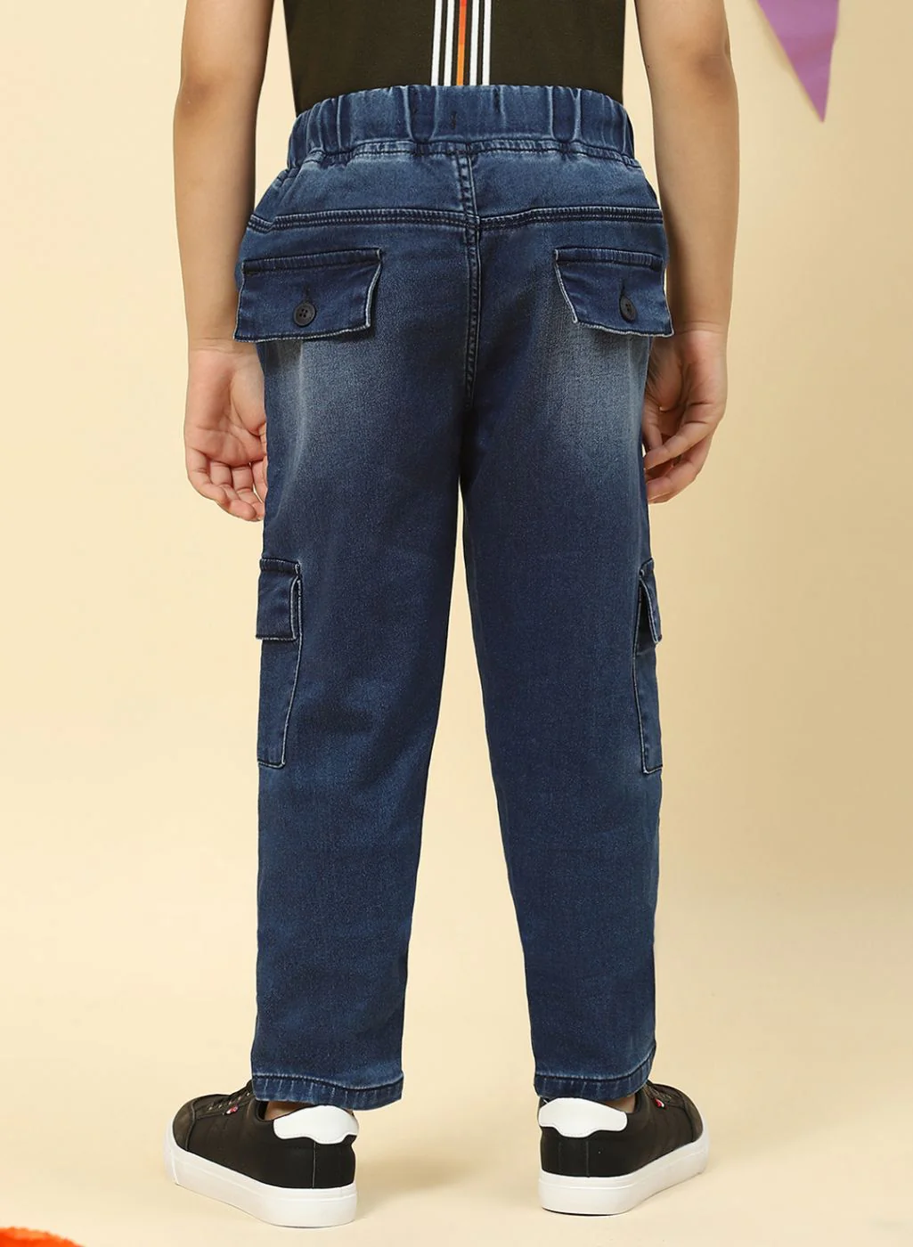 Boys Blue Regular Fit Jogger - Image 5