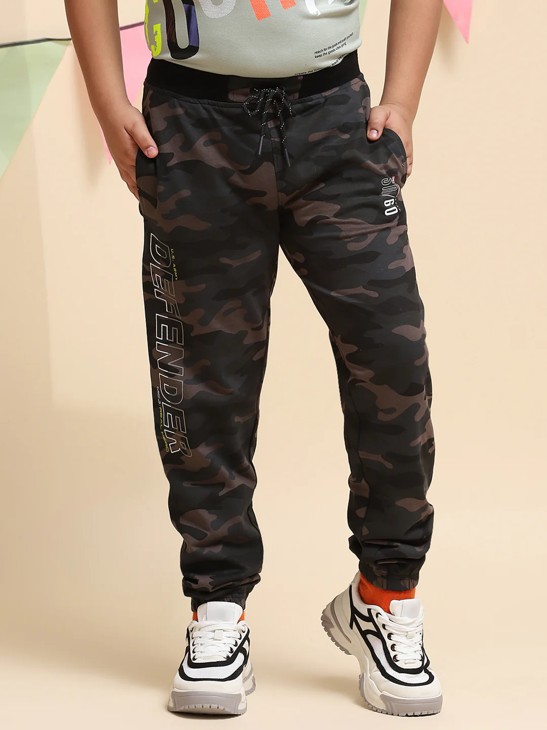 Boys Dark Grey Regular Fit Lower - Image 2