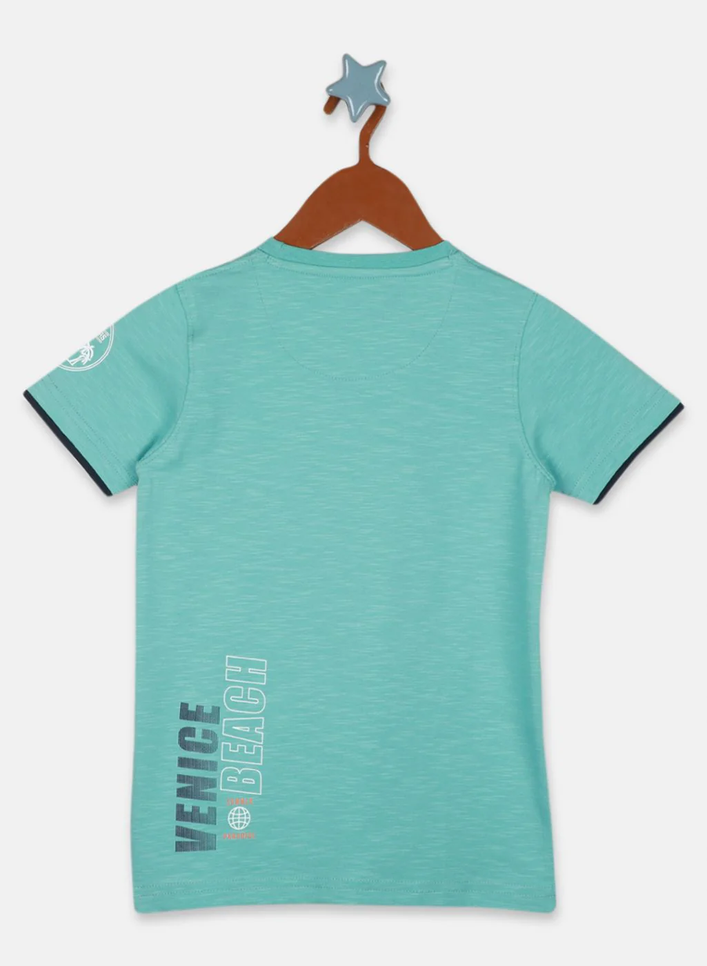 Boys Green Printed T-Shirt - Image 2