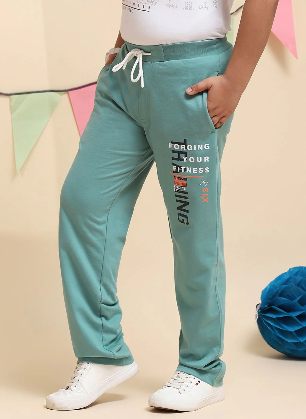 Boys Green Regular Fit Lower - Image 3