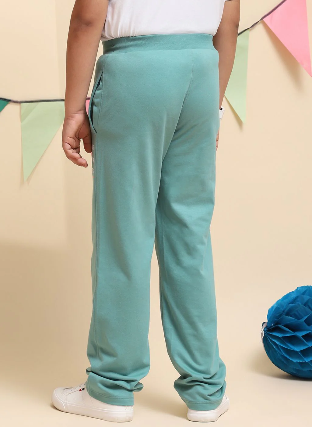 Boys Green Regular Fit Lower - Image 5