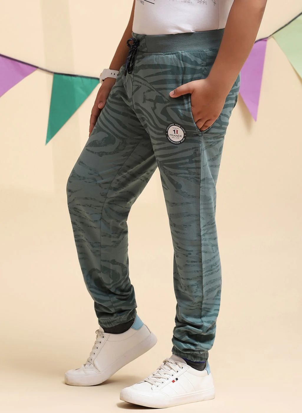 Boys Green Regular Fit Lower - Image 3