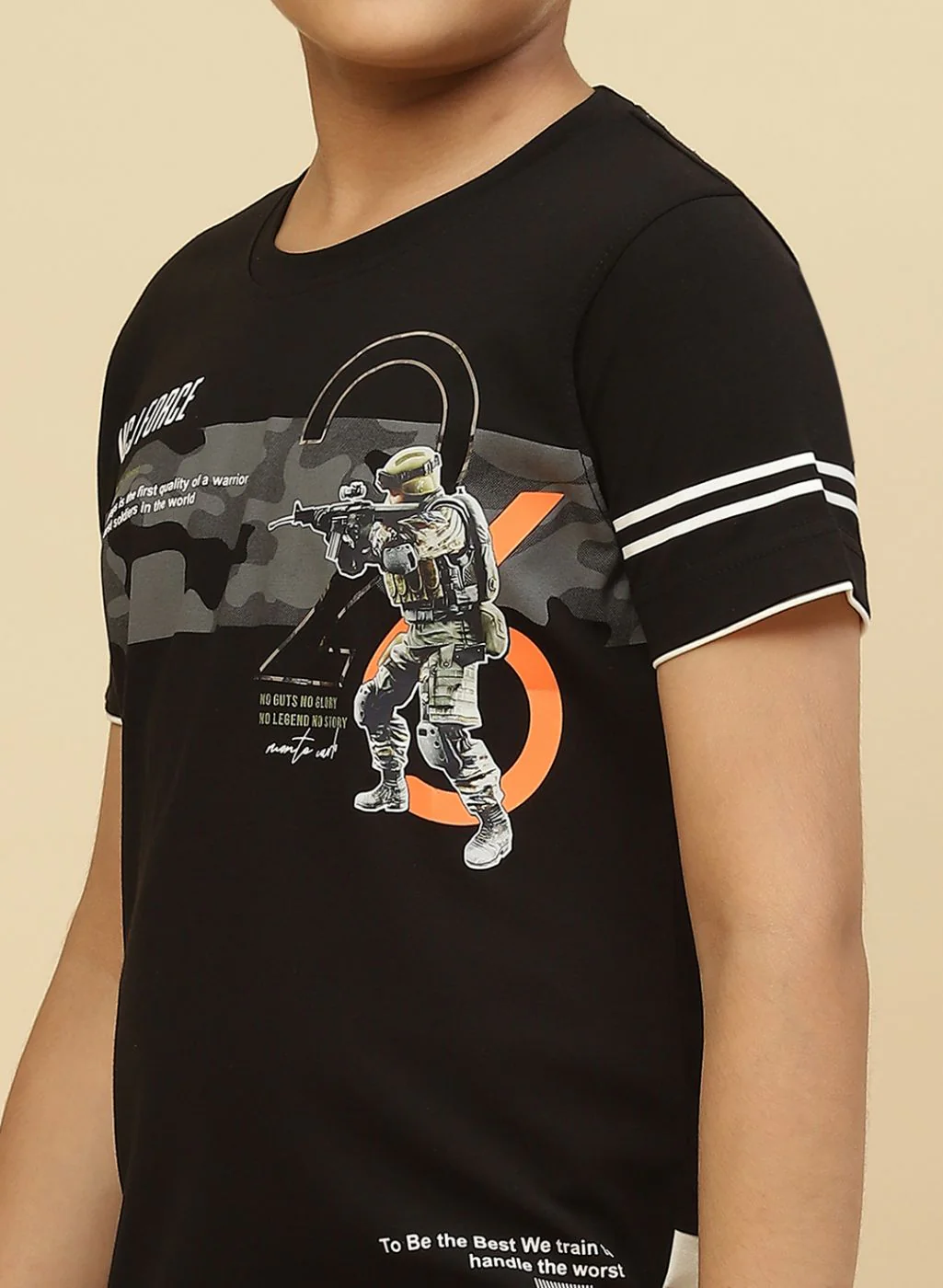 Boys Grey Printed Bermuda - Image 6