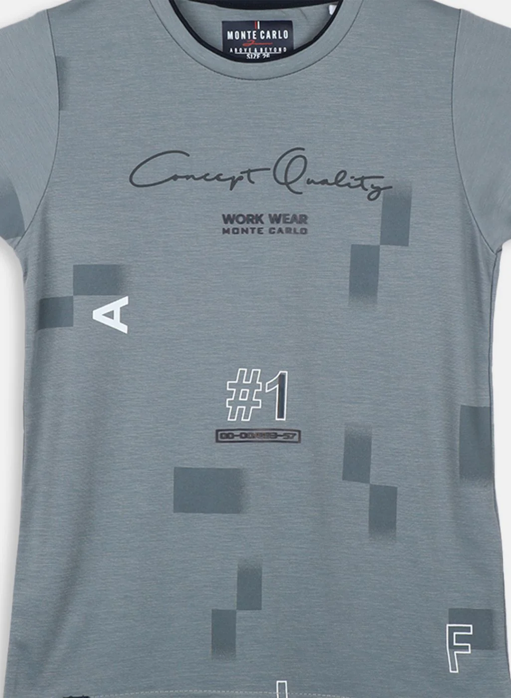 Boys Grey Printed T-Shirt - Image 3