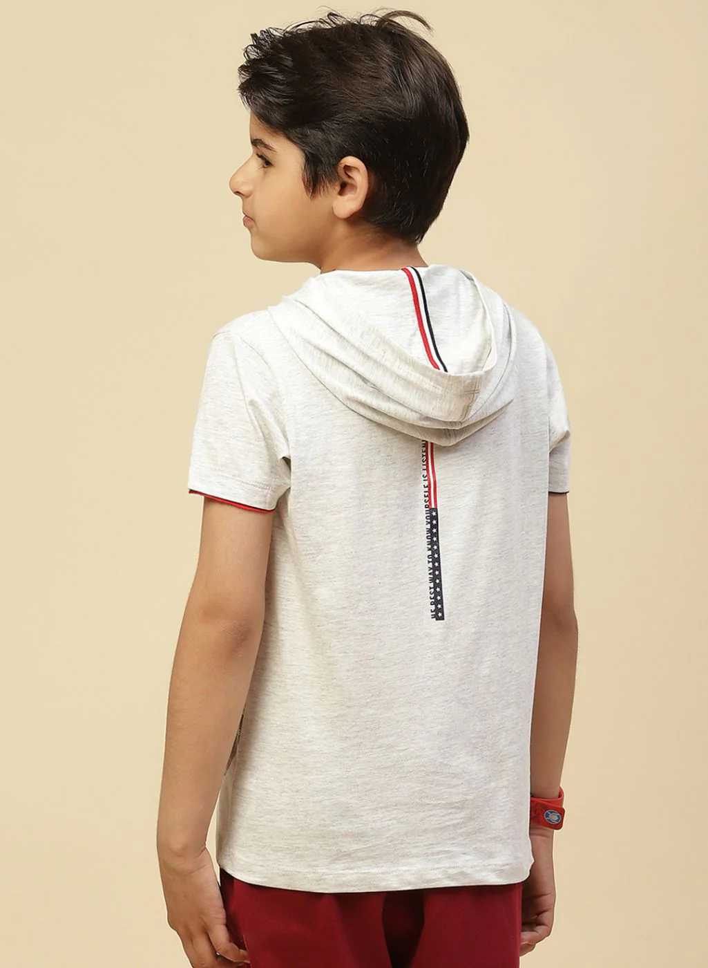 Boys Grey Printed T-Shirt - Image 4