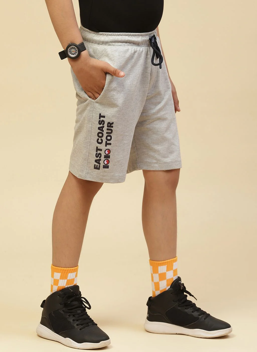 Boys Grey Printed T-Shirt - Image 3