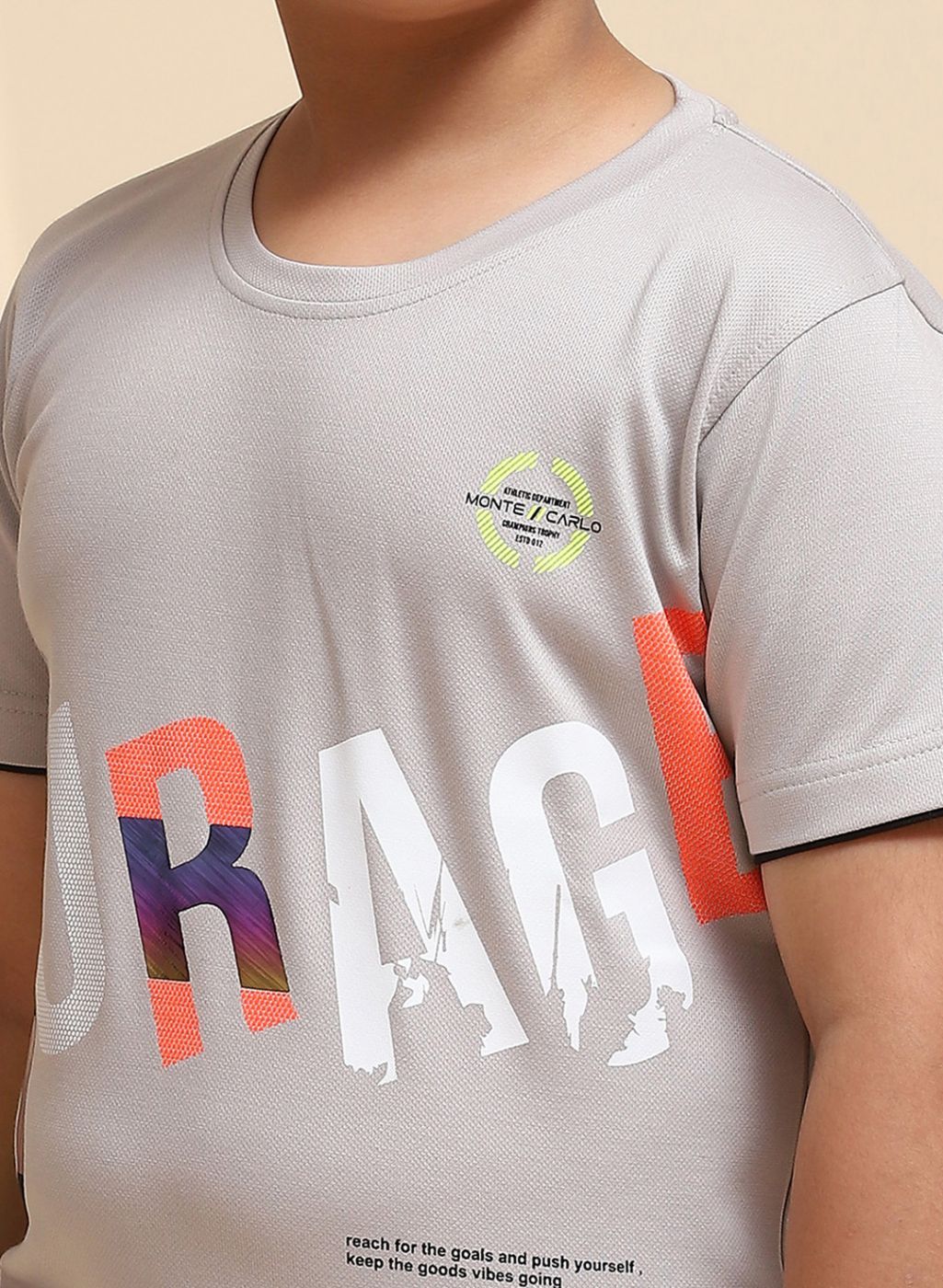 Boys Grey Printed T-Shirt - Image 6