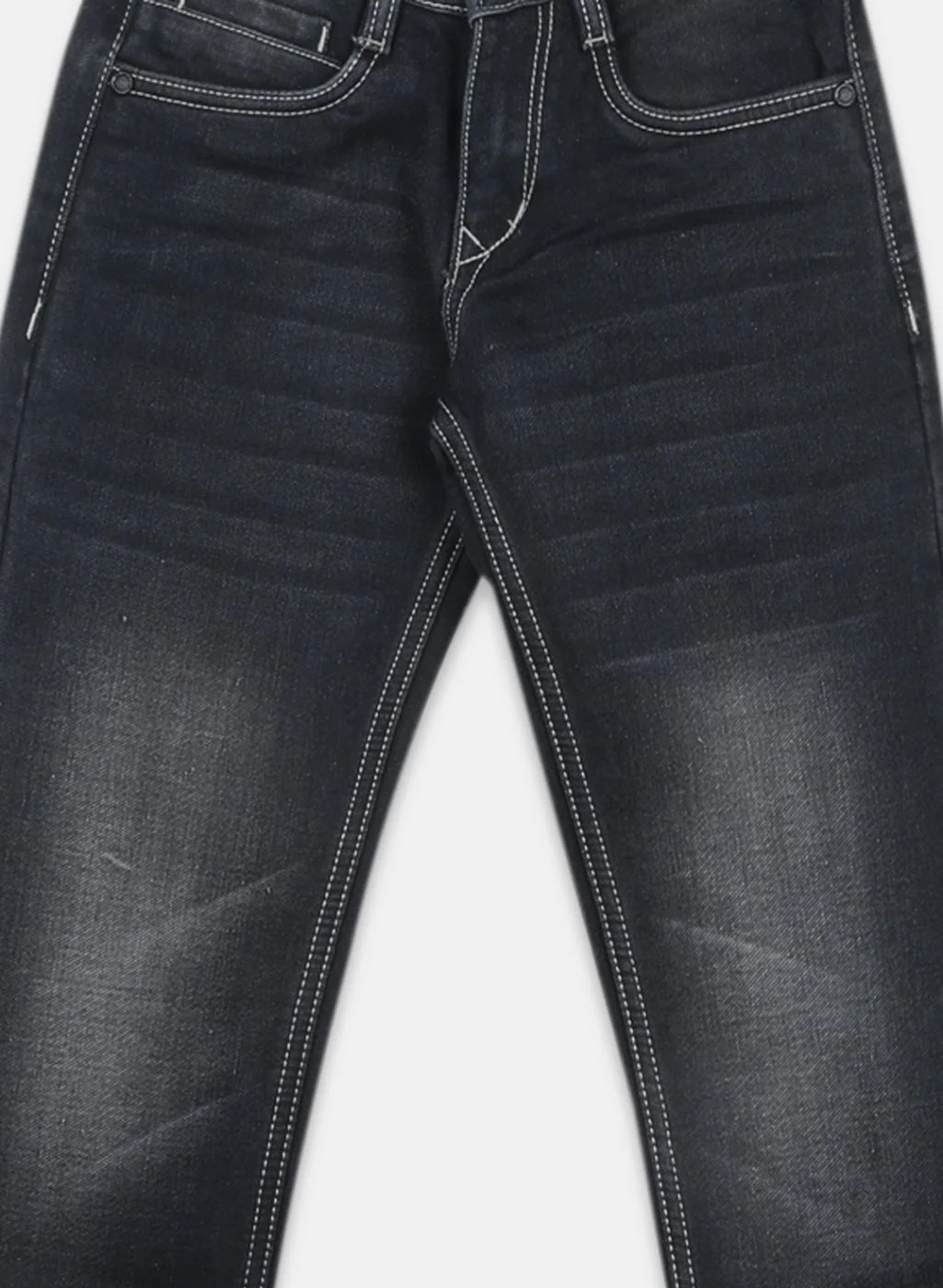 Boys Grey Regular Fit Denim - Image 3