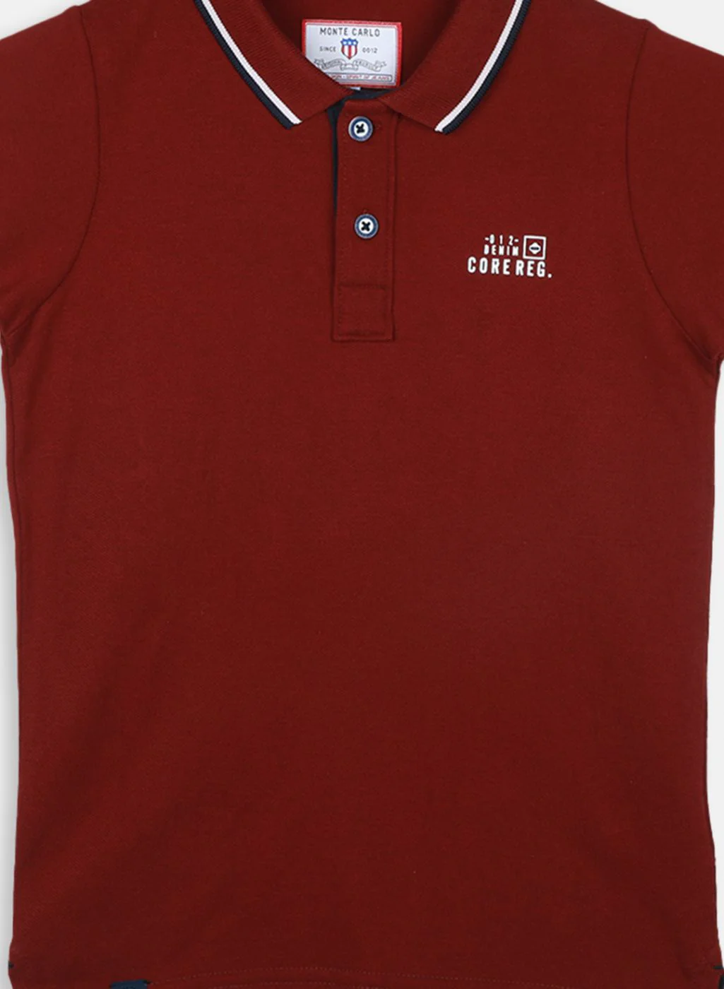 Boys Maroon Printed T-Shirt - Image 3