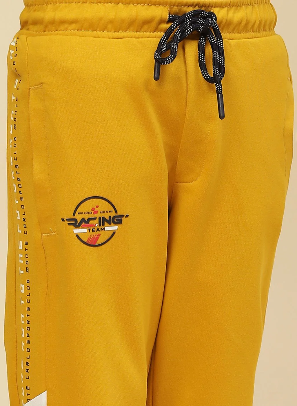 Boys Mustard Printed Capri - Image 6