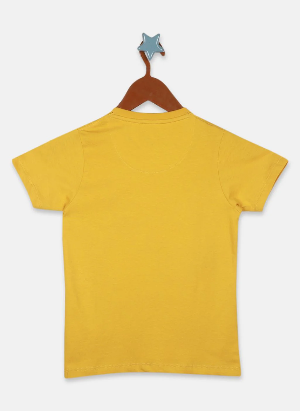 Boys Mustard Printed T-Shirt - Image 6