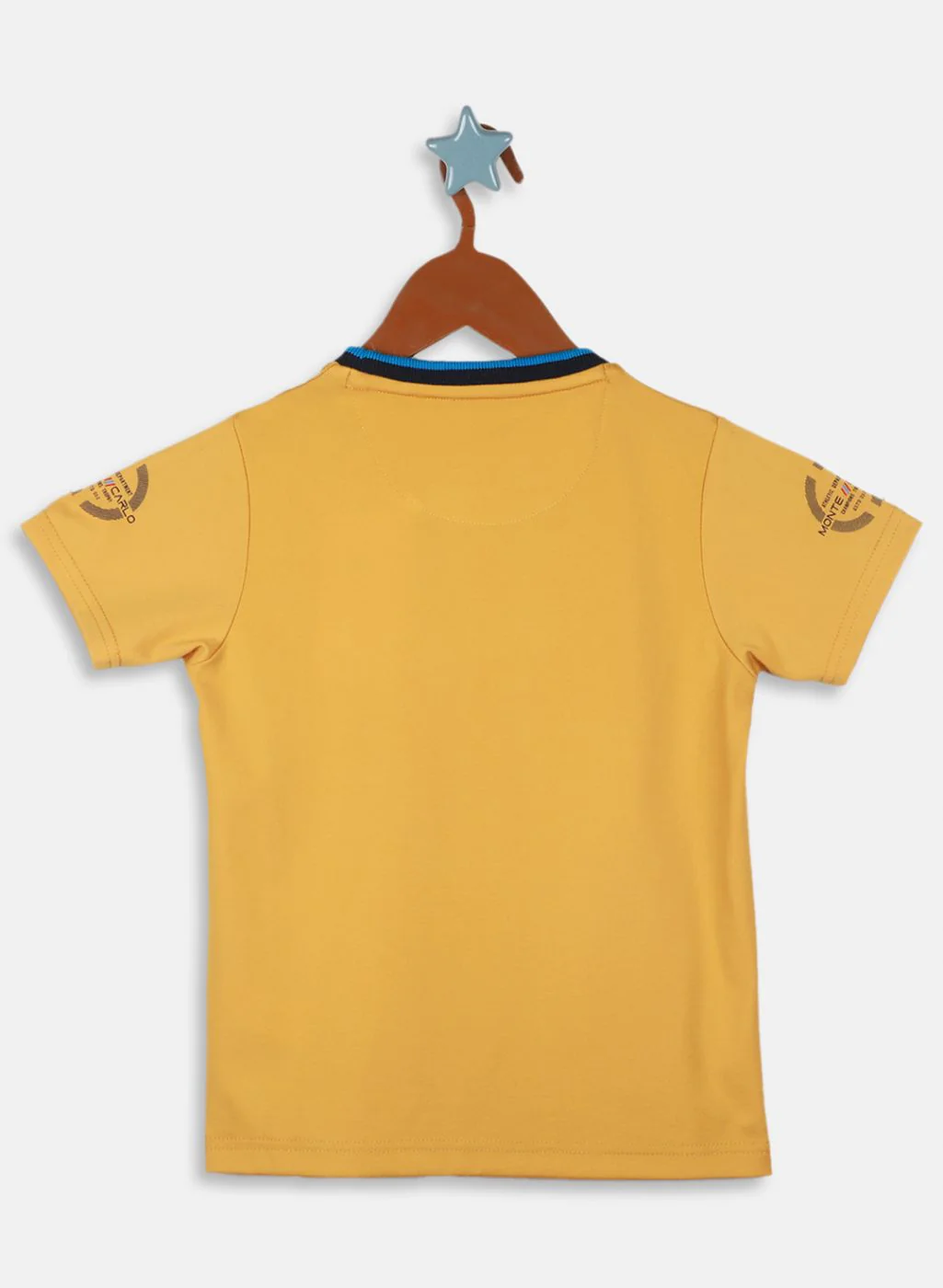 Boys Mustard Printed T-Shirt - Image 2