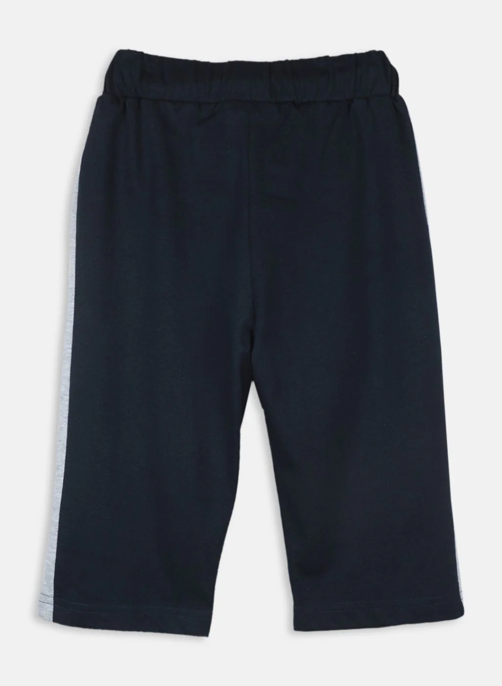 Boys NAvy Blue Printed Capri - Image 2