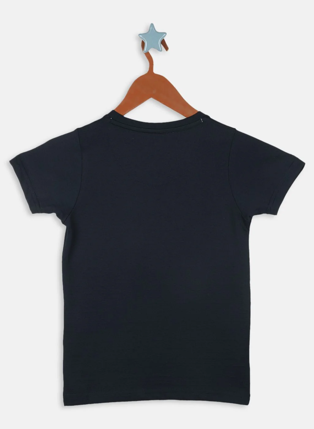 Boys Navy Blue Printed T-Shirt - Image 2