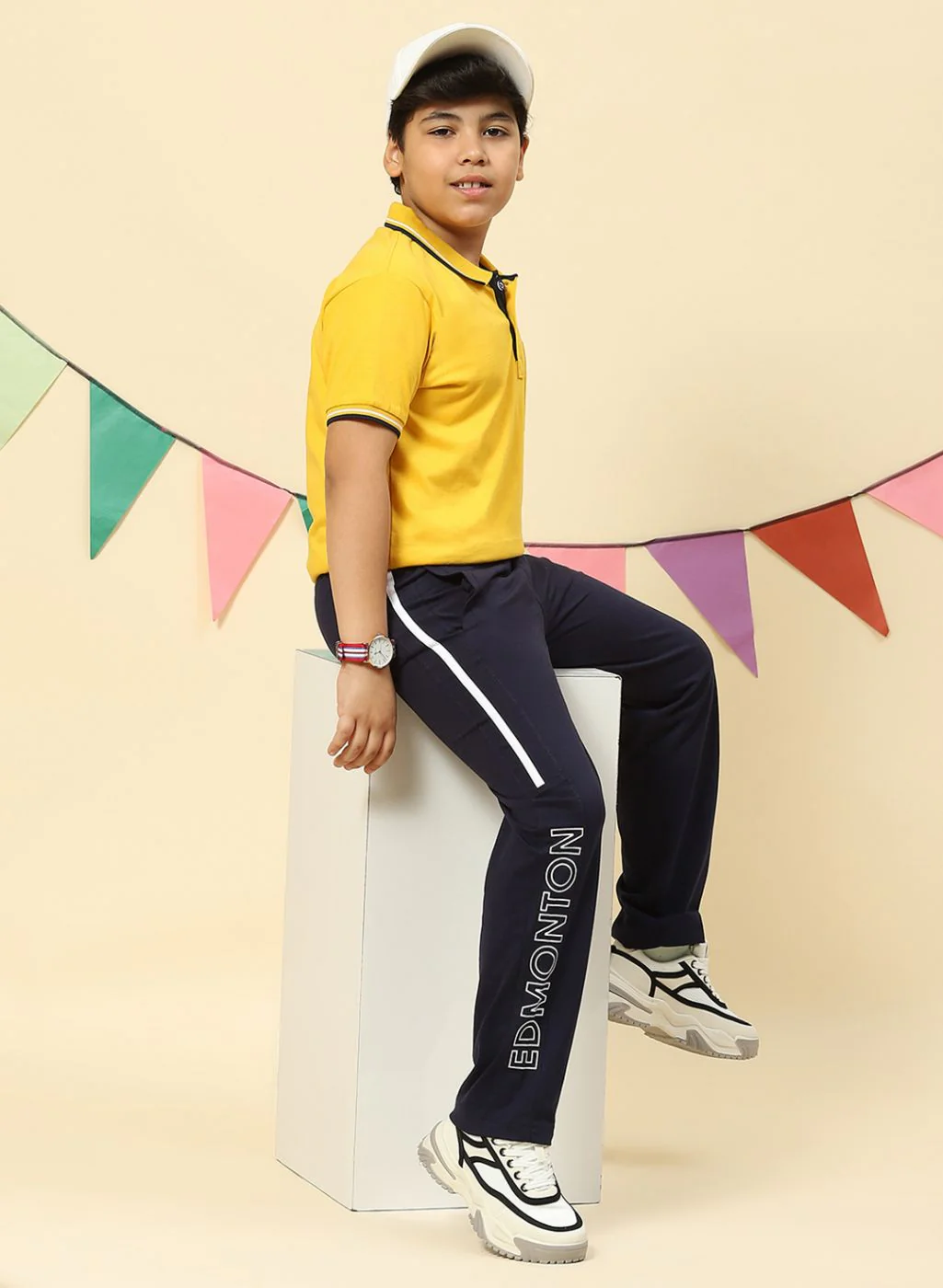 Boys NAvy Blue Regular Fit Lower - Image 2