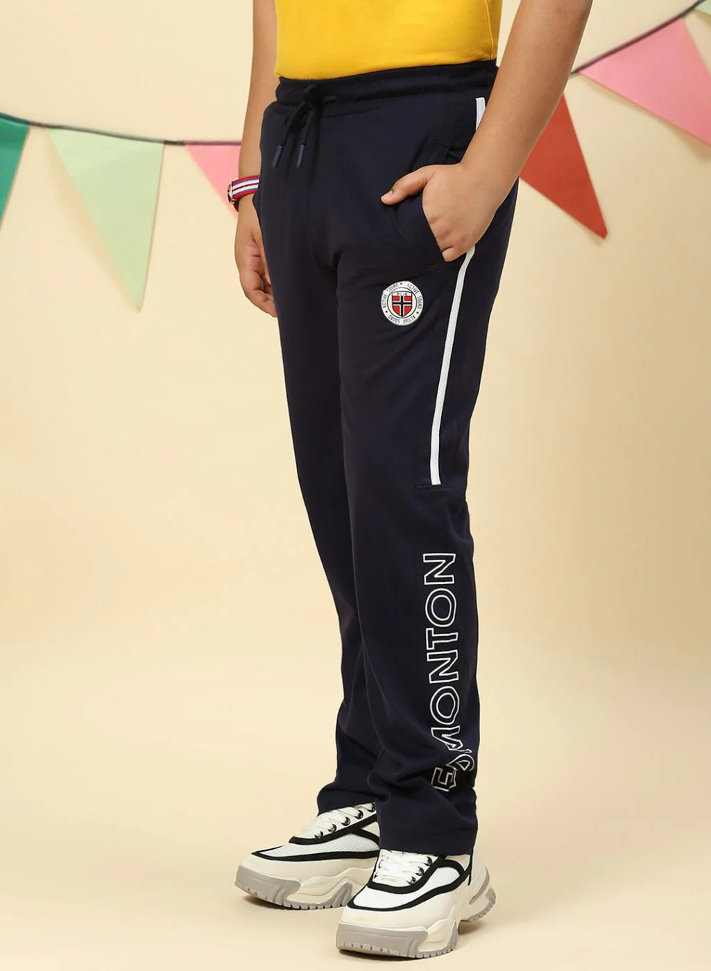 Boys NAvy Blue Regular Fit Lower - Image 3