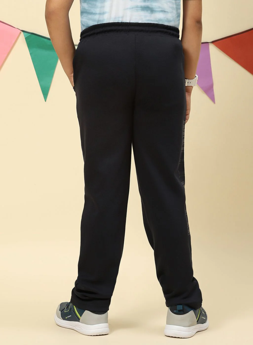 Boys NAvy Blue Regular Fit Lower - Image 5