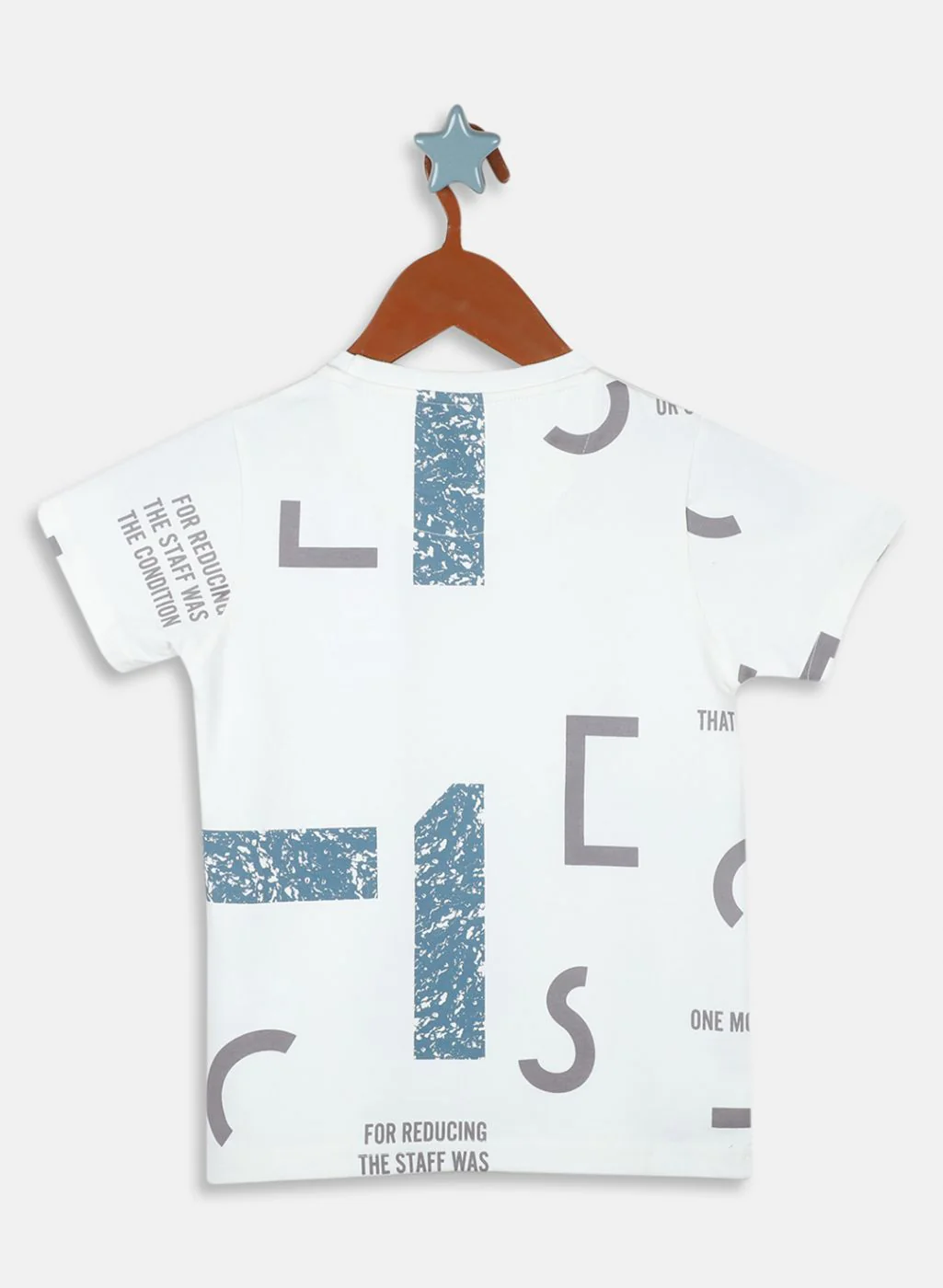 Boys Off White Printed T-Shirt - Image 2