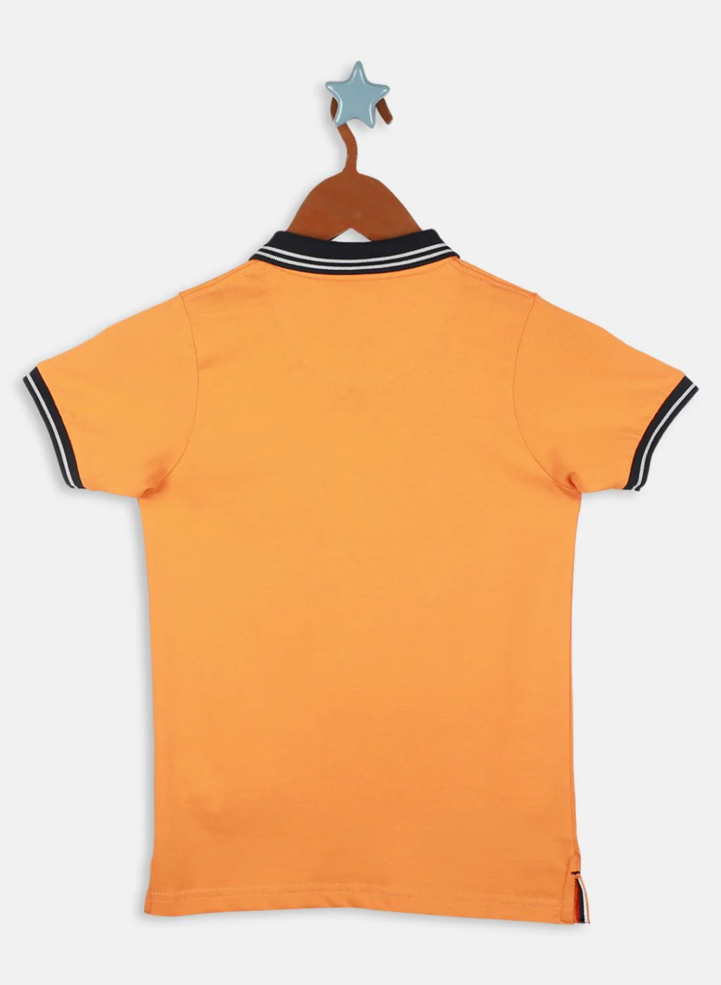 Boys Orange Printed T-Shirt - Image 2