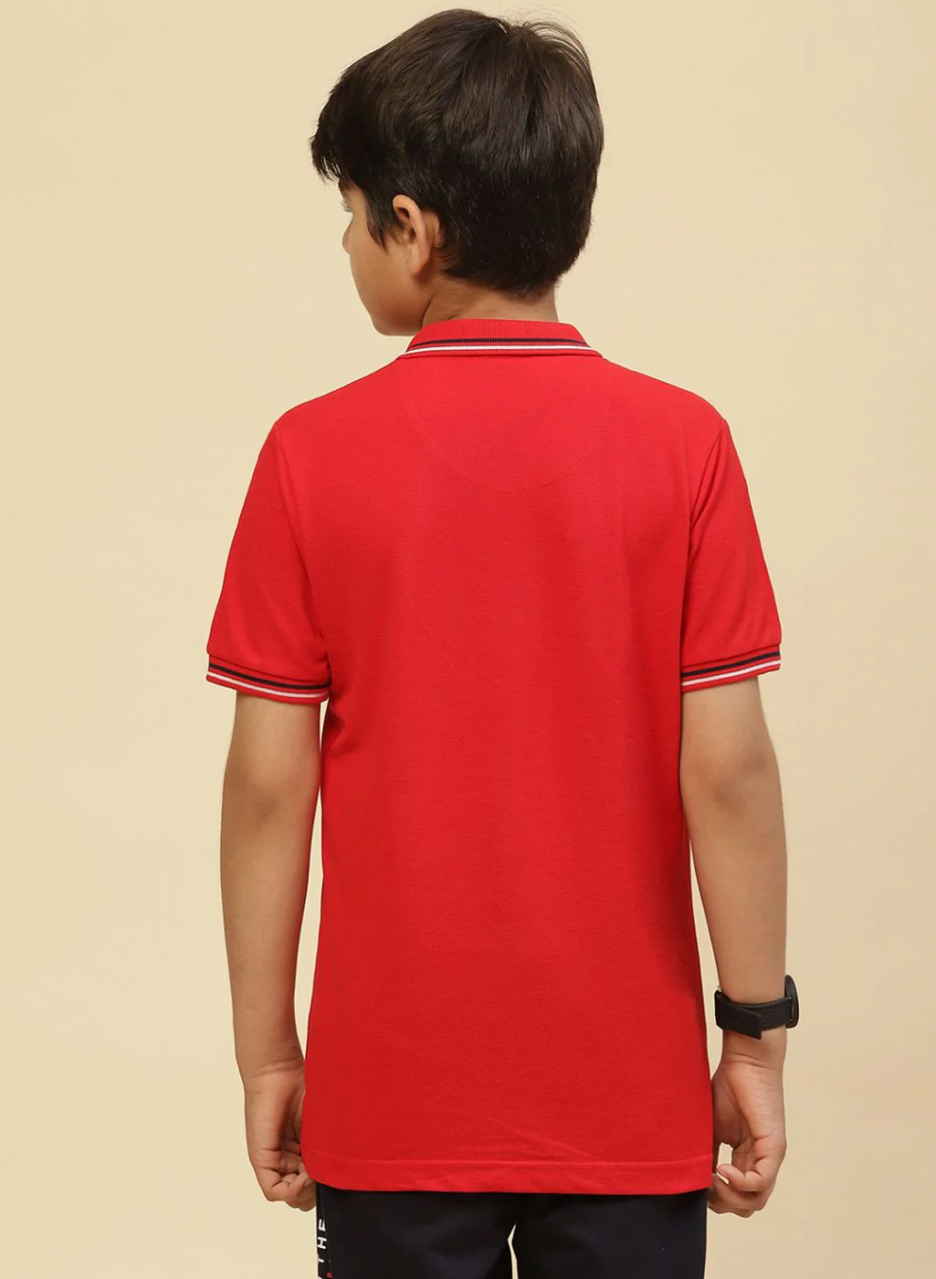 Boys Red Printed T-Shirt - Image 5