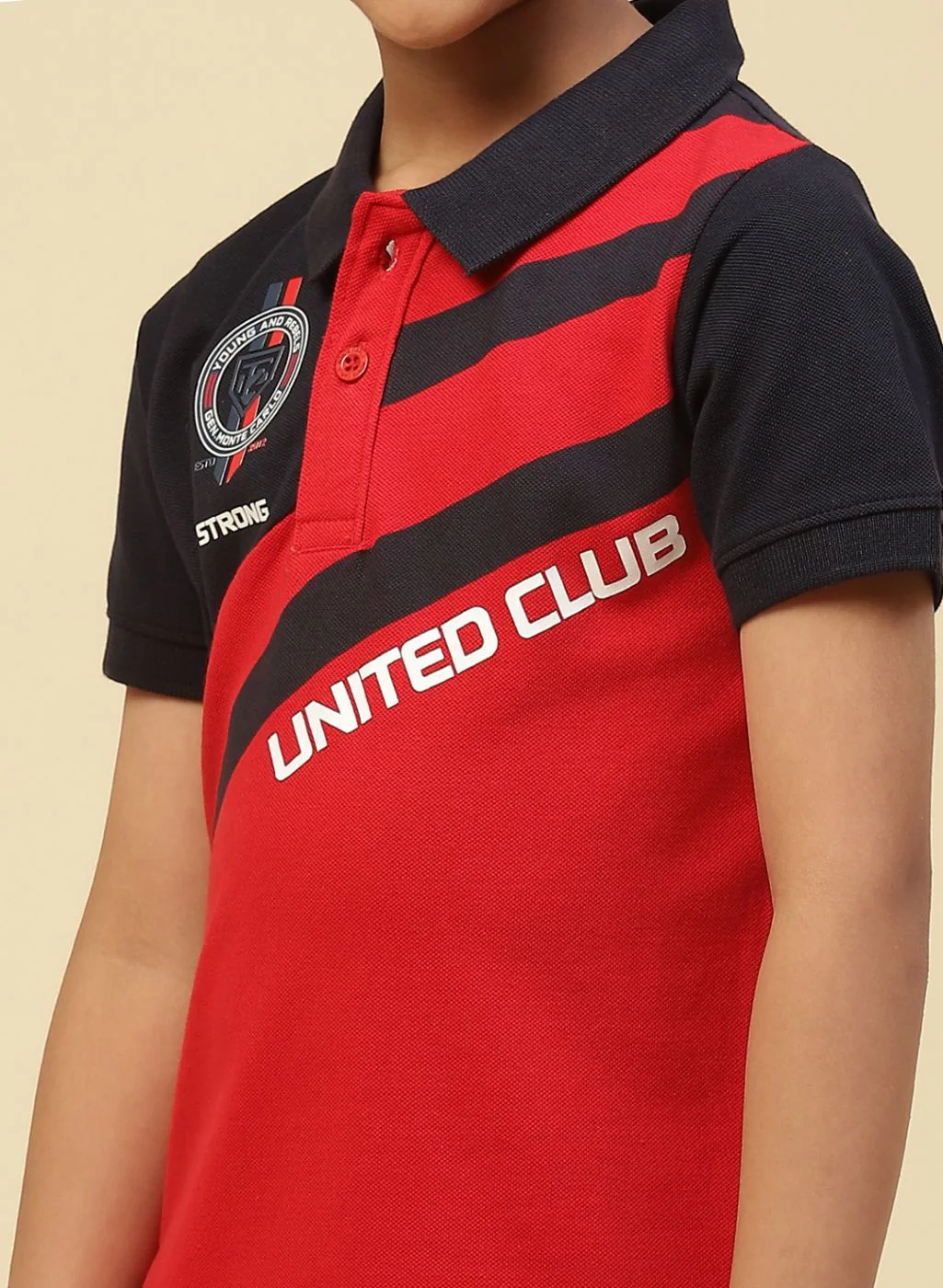 Boys Red Printed T-Shirt - Image 6