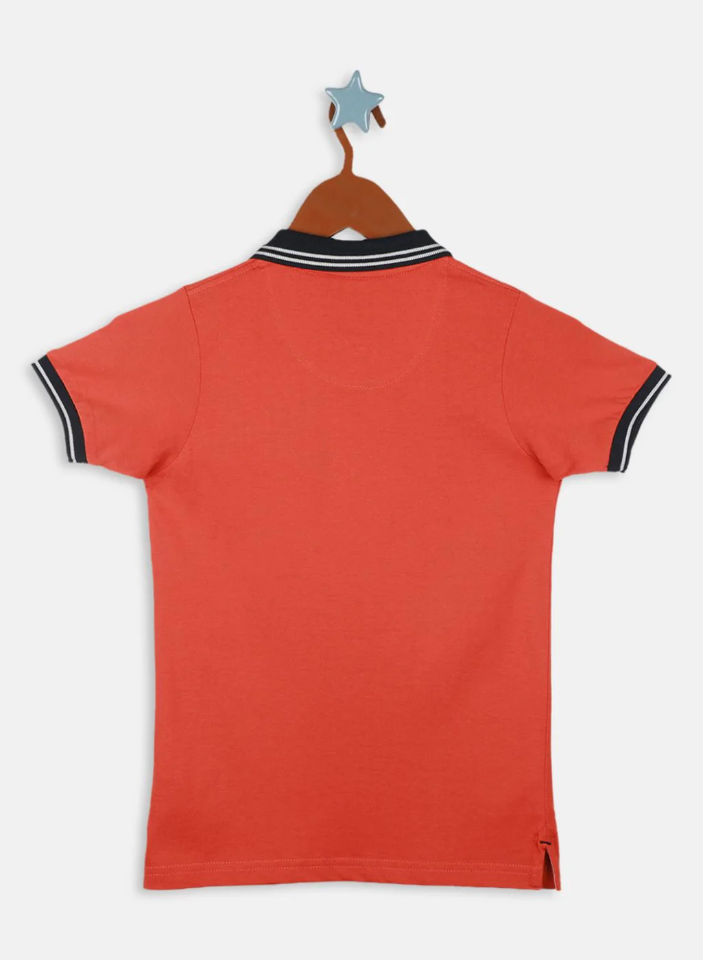 Boys Rust Orange Printed T-Shirt - Image 2