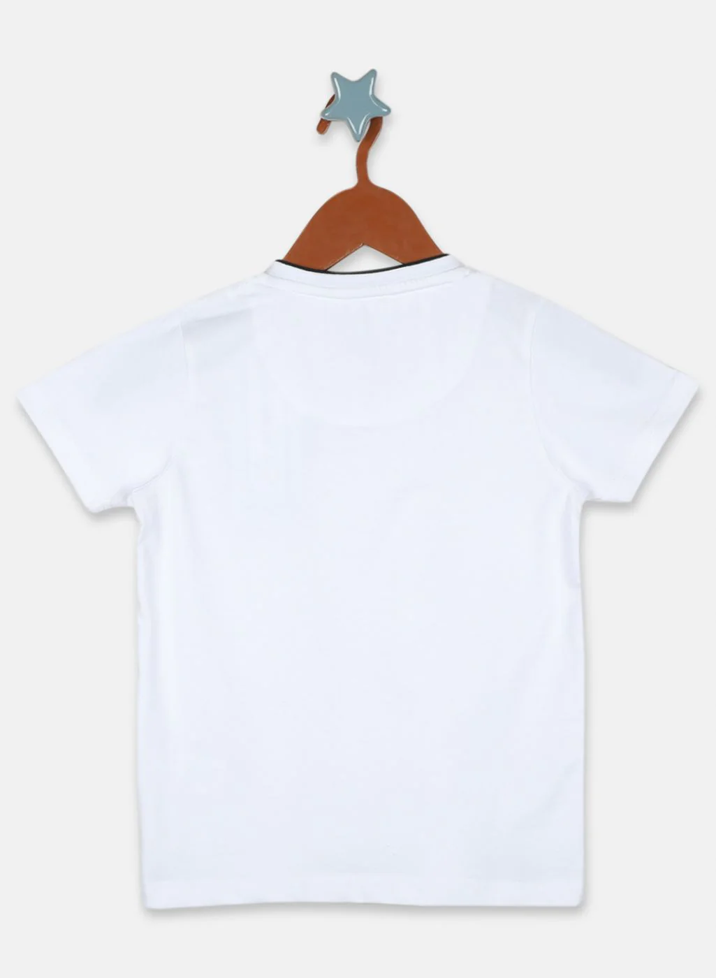 Boys White Printed T-Shirt - Image 2