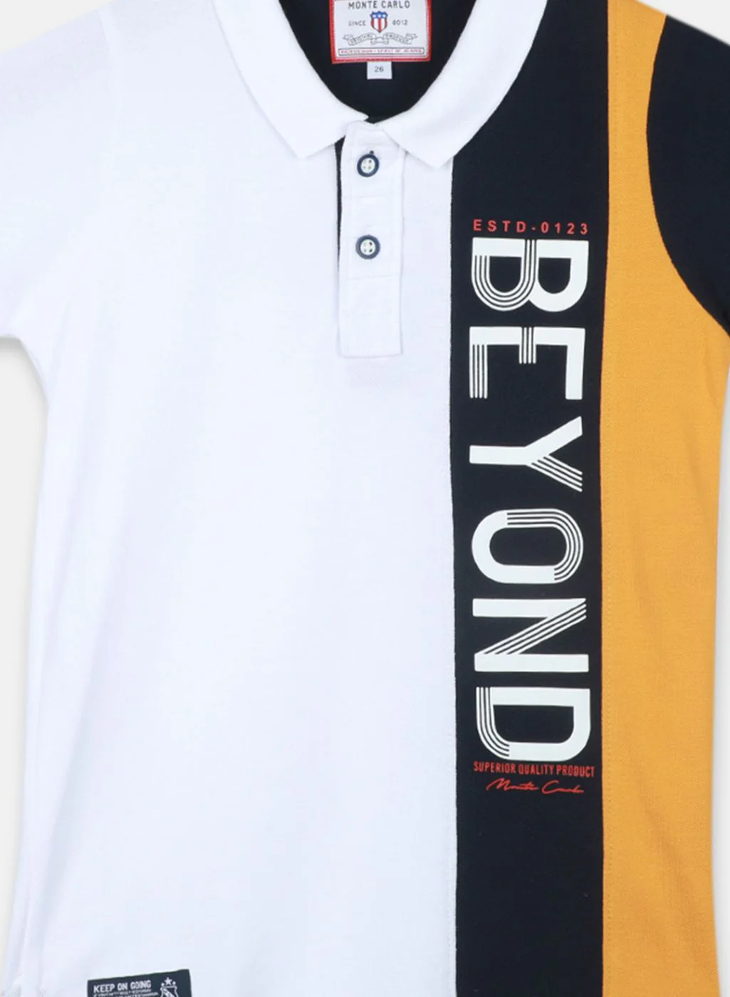Boys White Printed T-Shirt - Image 3