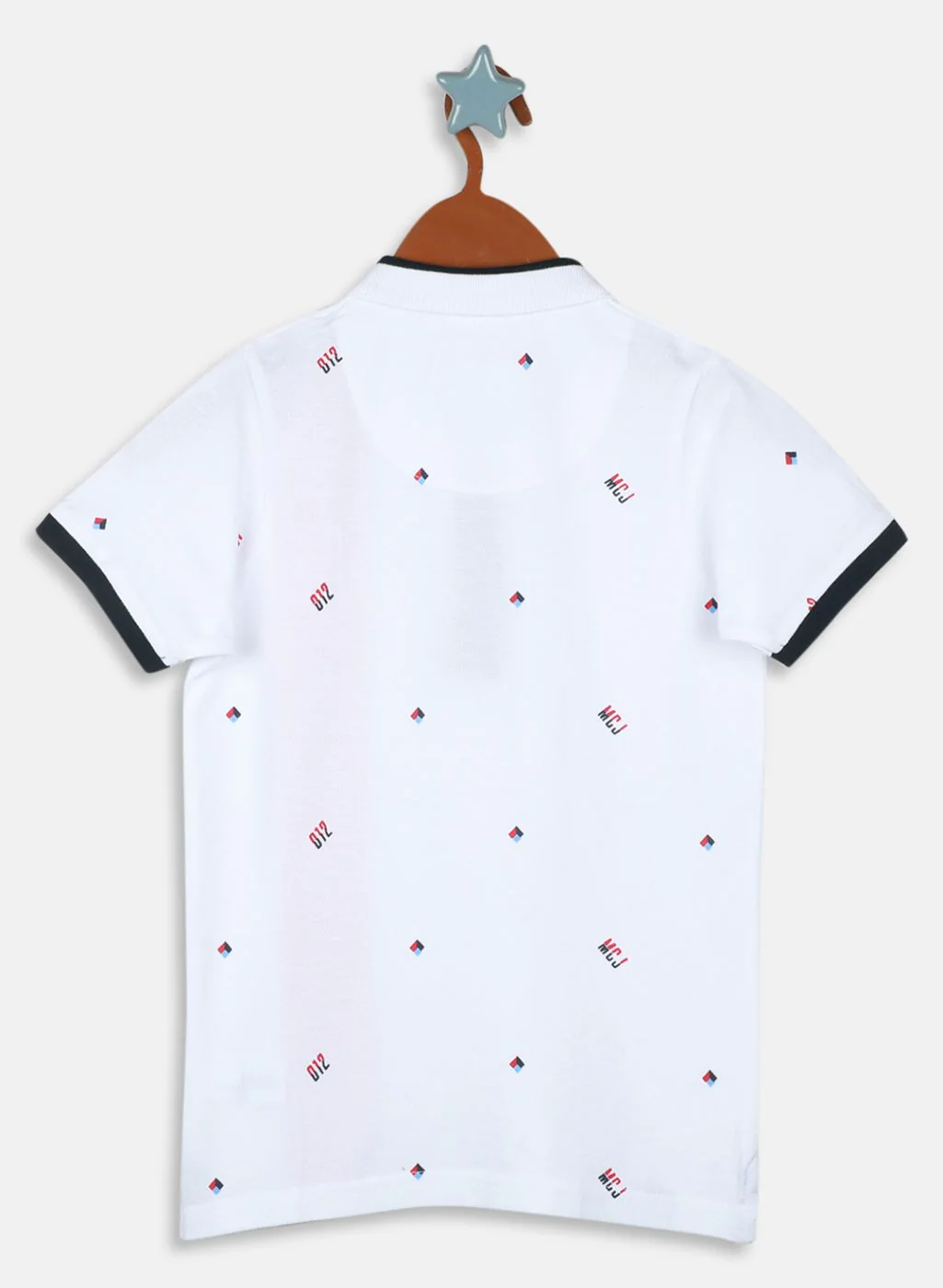 Boys White Printed T-Shirt - Image 2