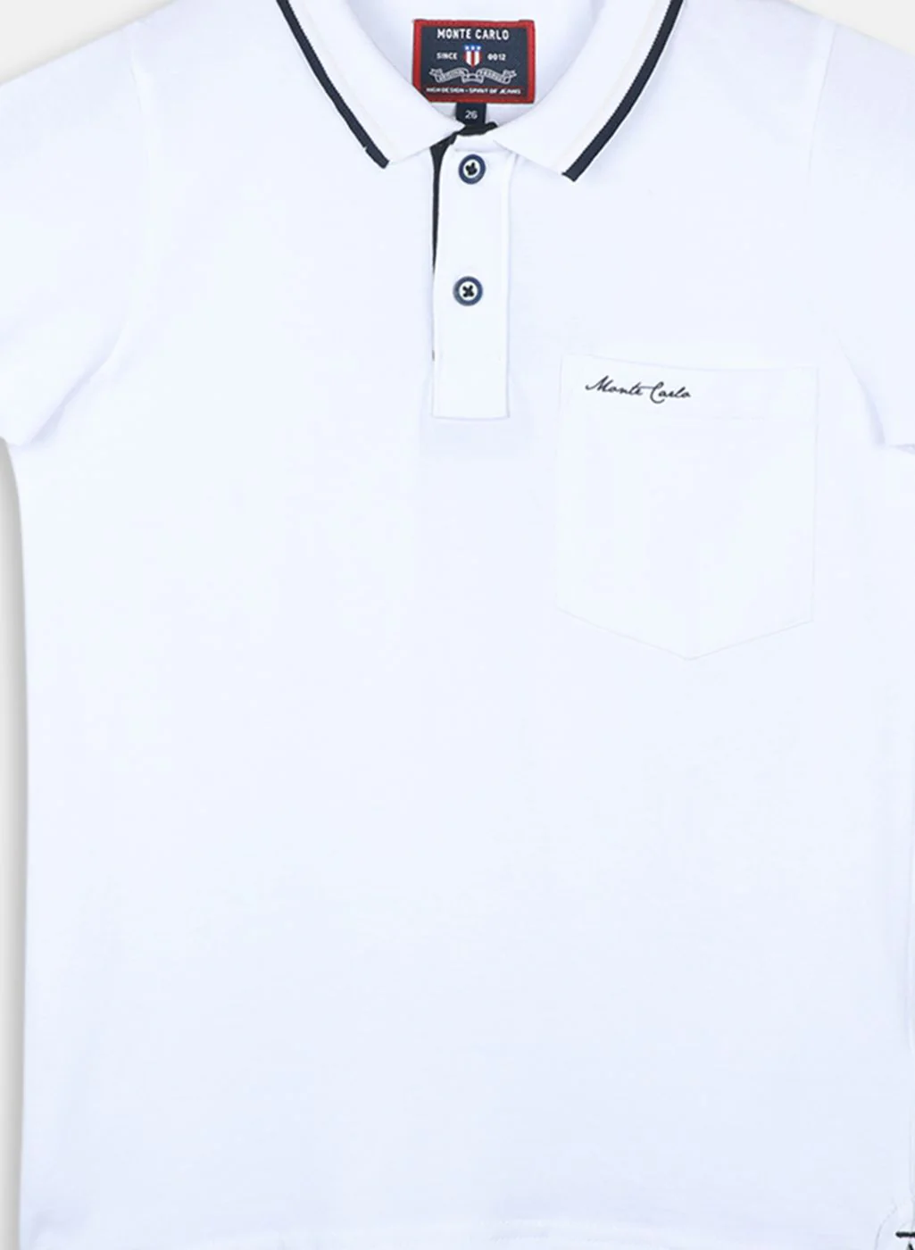 Boys White Printed T-Shirt - Image 3
