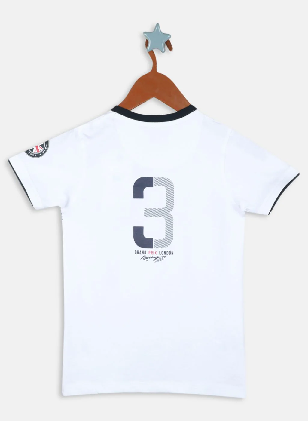 Boys White Printed T-Shirt - Image 2