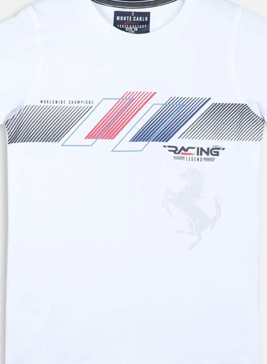 Boys White Printed T-Shirt - Image 3