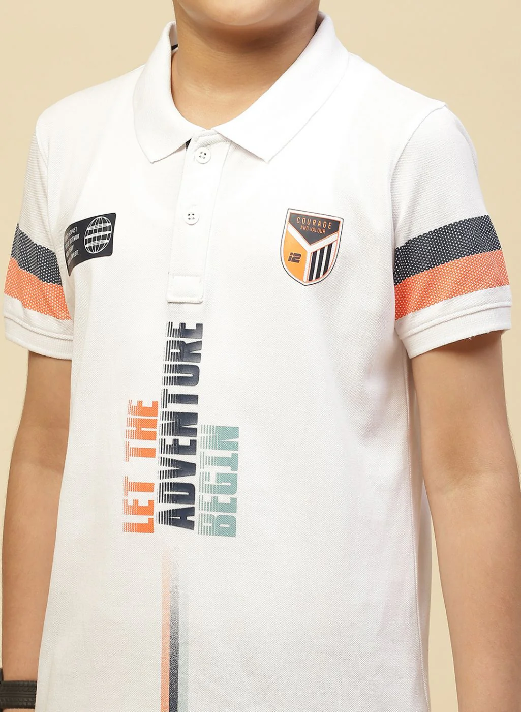Boys White Printed T-Shirt - Image 6