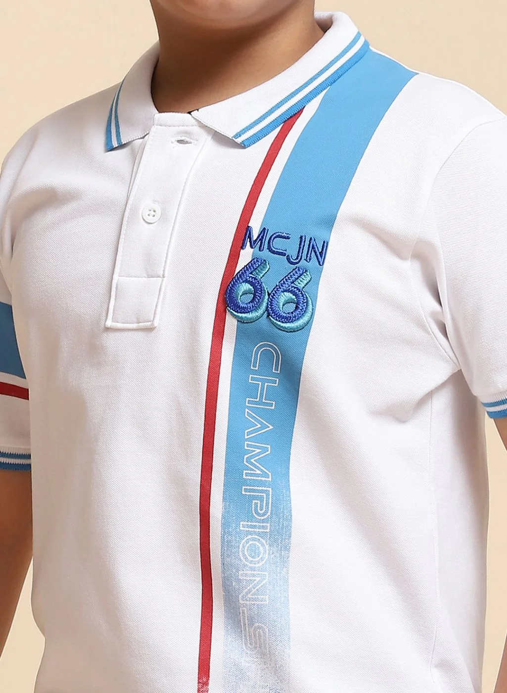Boys White Printed T-Shirt - Image 6