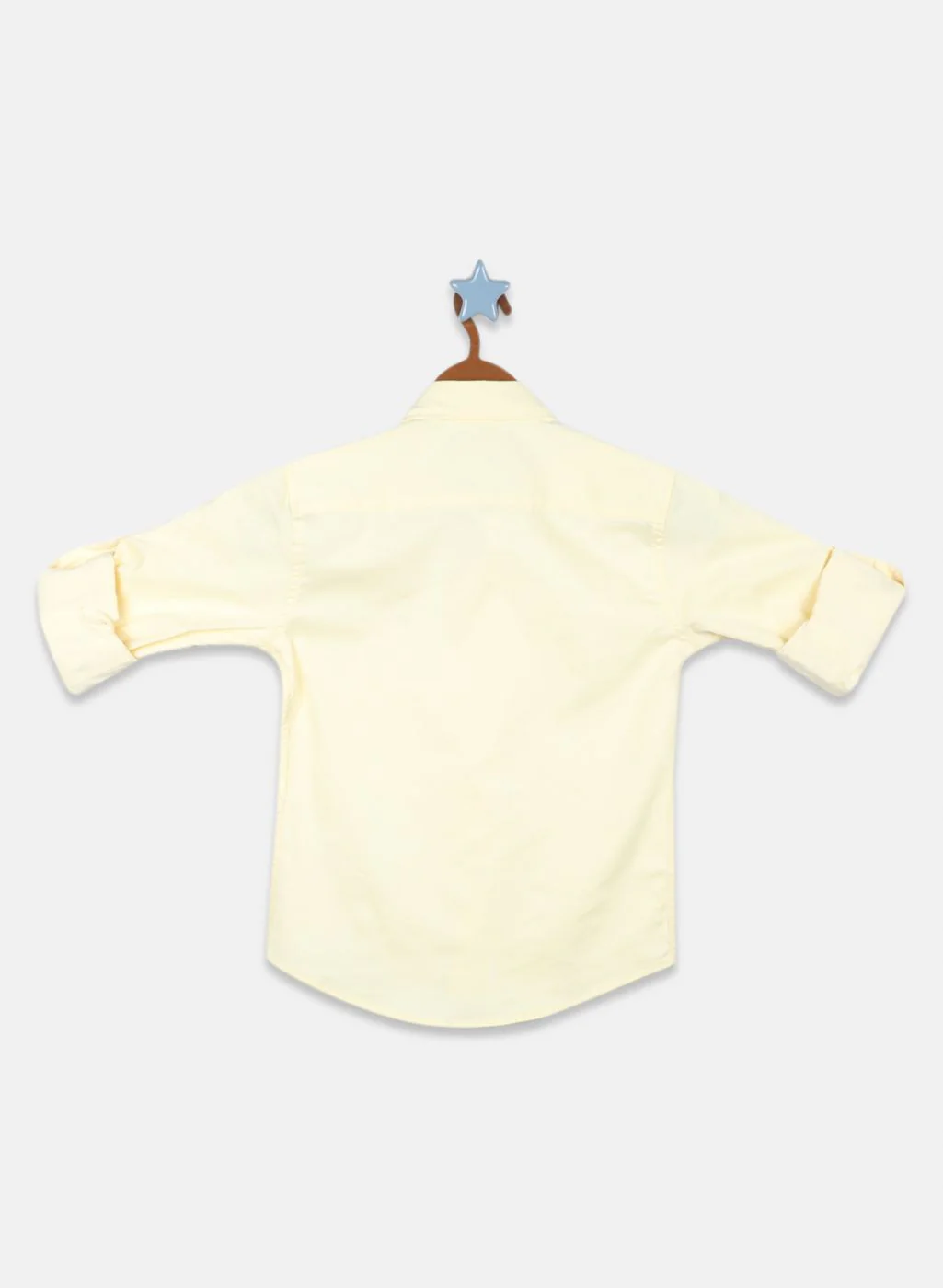 Boys Yellow Solid Shirt - Image 2