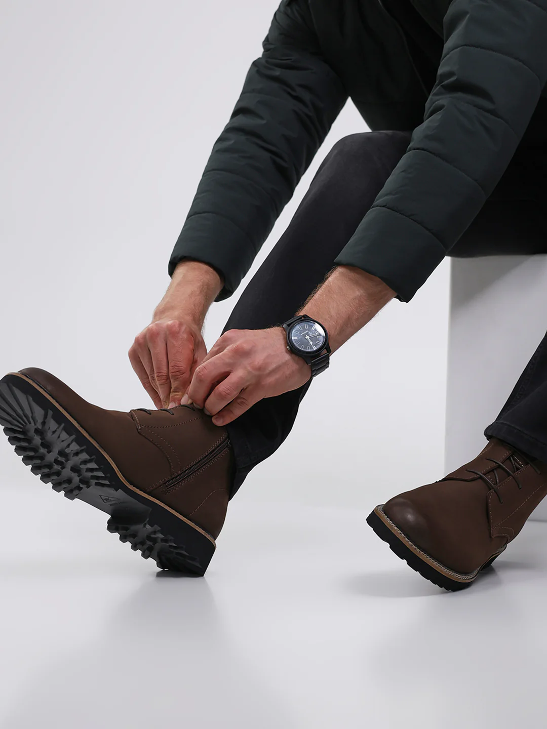 Monte Carlo Brown Casual Chukka Style Ankle Boots for Men - Image 11